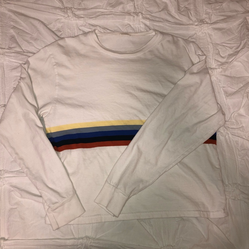 rainbow stripe brandy long sleeve